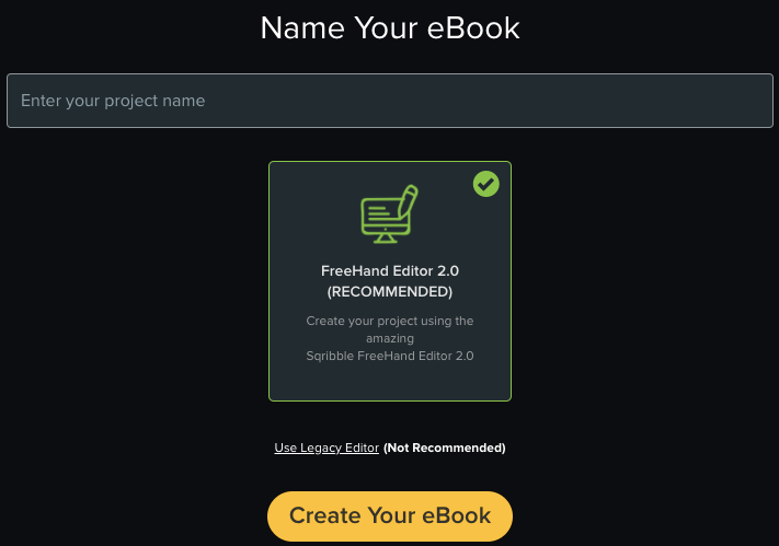 Name your ebook
