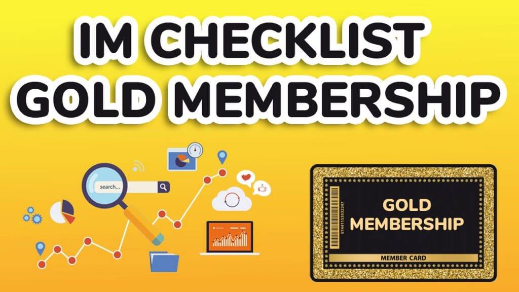 IM checklist Gold Membership