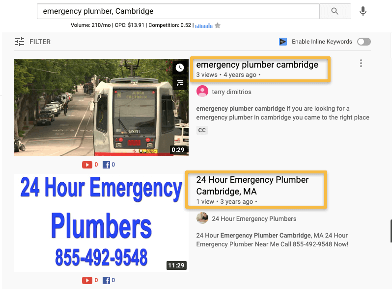 YouTube for local business