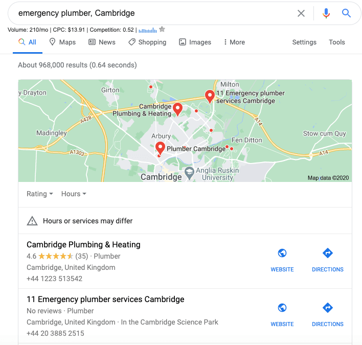 YouTube map