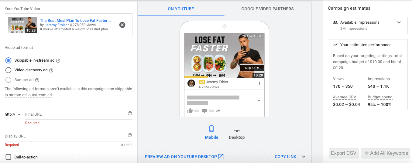 YouTube Ad
