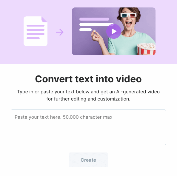 text to video