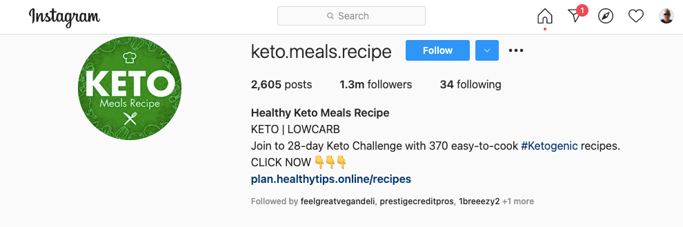 Instagram links