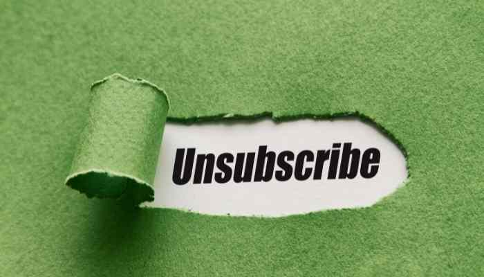 unsubscribe