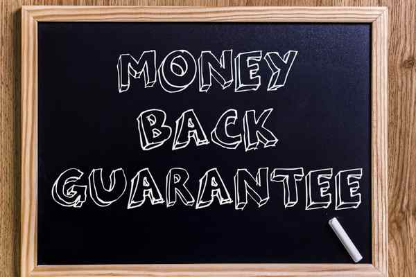 money back guarantee