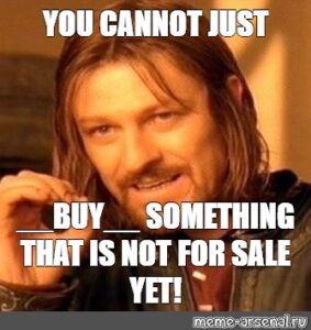 Not yet for sale